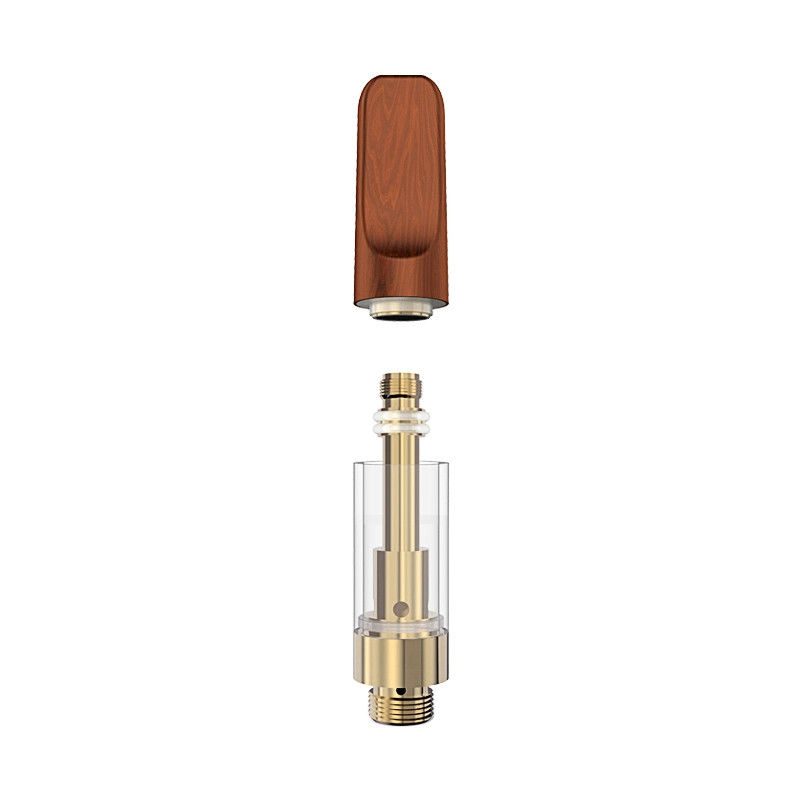 Cartucho de madera 1.6ohm de la extremidad CBD del cartucho disponible del agujero de aceite de la toma 2.0mm*4