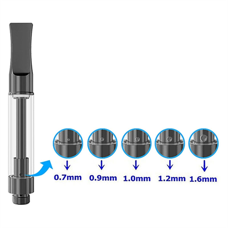 extremidad plana del delta 9 HHC Live Resin Distillate Cart With del delta 8 del negro 1000mg
