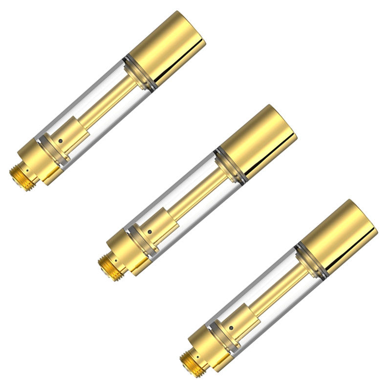 Cartuchos de THC de oro vacío 510 con 0,5 ml 0,8 ml 1,0 ml Opción