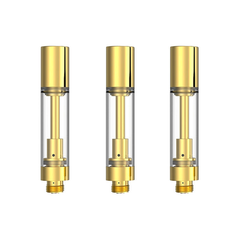 Cartuchos de THC de oro vacío 510 con 0,5 ml 0,8 ml 1,0 ml Opción