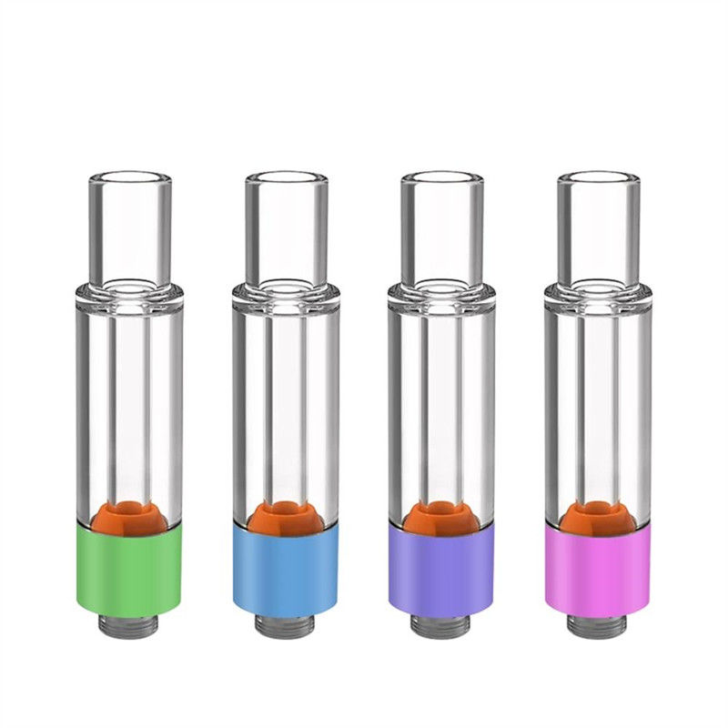 Cartucho de vapeo de vidrio completo de 0.5 ml 1 ml 2 ml con marca personalizada