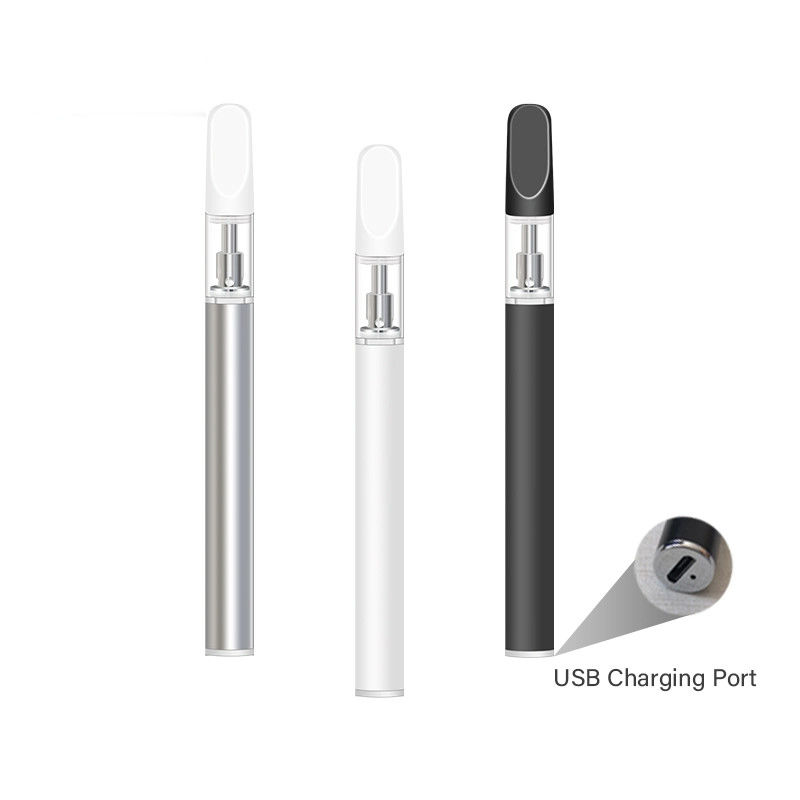 Marcado 0.3ml 0.5ml 1.0ml Disponible CBD Dab Destilado Vape Pen Kit Factory Directamente con bobina de cerámica