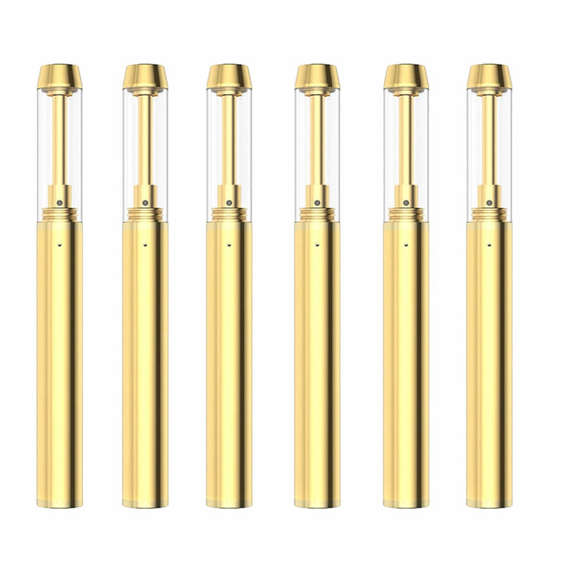 0.5/1.0/2.0mL Aceite de CBD de punta de oro Dispositivo de pluma de vapeo con bobina cerámica